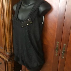 CAbi Tank size xs layered and jeweled
